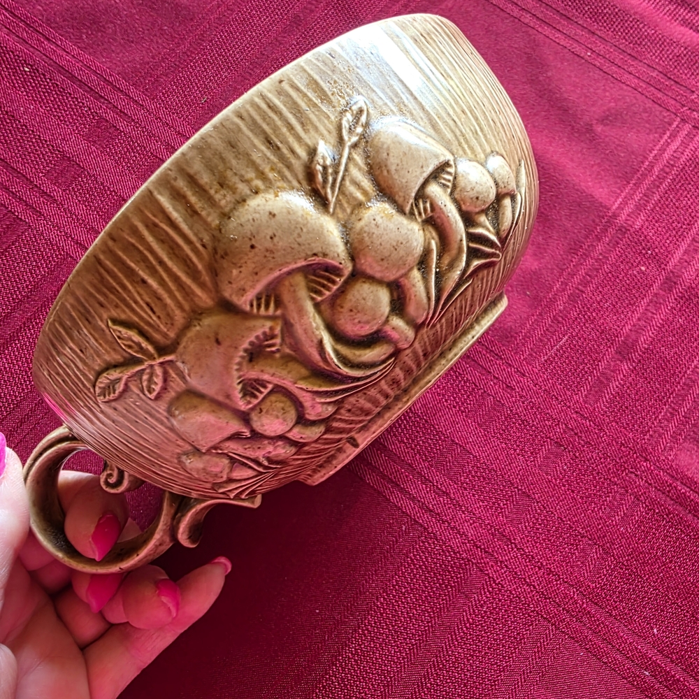 Earthy Embossed Mushroom Bowl - Picture 7 of 10